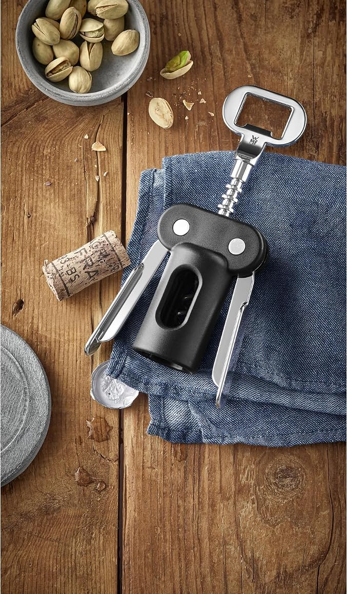 WMF Clever & More Corkscrew with arms, Black