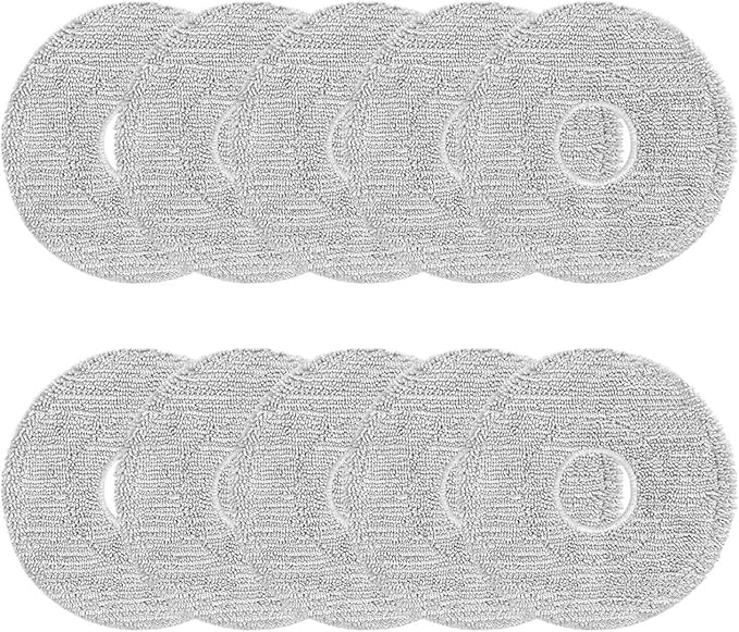 4/10 Pcs Mop Cloths，Compatible For Xiaomi，S40 Pro/OV71GL Robot Vacuum Cleaner Accessories For Pro/OV71GL Washable Reusable Mop Cloth Kits(SET2)
