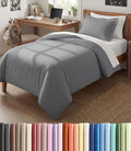 Duvet Cover Twin/Twin XL Size Set - Extra Soft Twin/Twin XL Duvet Cover 68" x 90" with 1 Pillow Sham for Women, Men, Kids & Teens - Comfy, Easy-Care & Fade Free w/ Zipper Closures & Ties (Steel Blue)