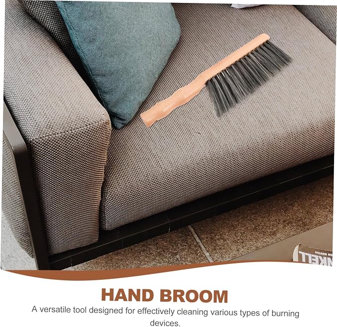 minkissy 3pcs Fireplace Cleaning Brush Hand Broom for Replacing Fireplace Brush Accessories Mantel