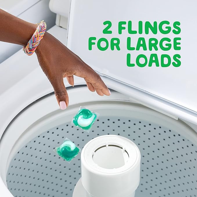Gain Laundry Bundle: Gain Flings Laundry_Detergent Pacs (2x35ct), Dryer Sheets (2x34ct), Fireworks Laundry-Scent Booster Beads (14.8oz)(Pack of 2)