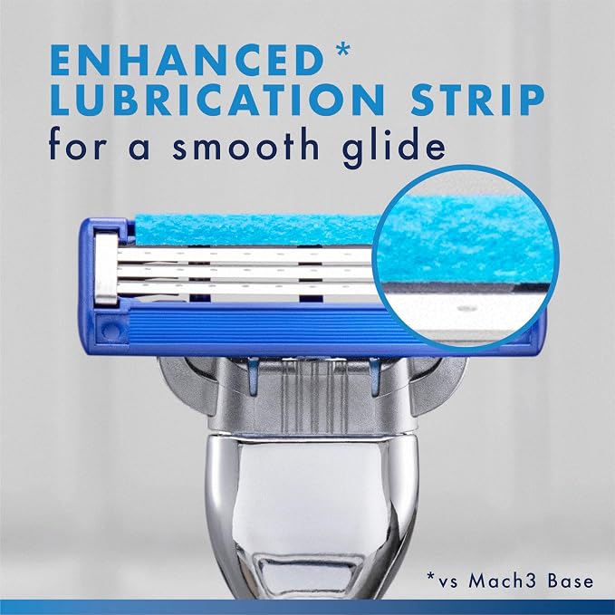 Gillette Mach3 Turbo Mens Razor Blade Refills, 17 Count