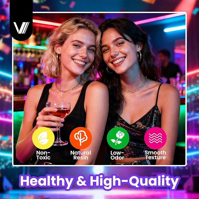 VANREESA 24 Pcs Neon Gel Nail Polish Set -Bright Summer Colors Gel Polish with Base Coat & 4 Effects of Top Coat Bright Yellow Orange Pink Red Green Blue Purple Gel Polish Set Nail Kit Gifts for Women
