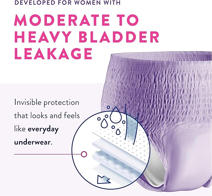 Prevail Proven - Small Pull-Up Incontinence Protective Underwear for Women Maximum Absorbency, 88 Count (4 Packs of 22)