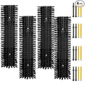 Livestock Scratch Brush With 16 Screws，Animal Back Scratching Brush for Cow,Cattle,Sheep, Horses,Pigs，Massage Grooming Tool (Black, 4pcs)
