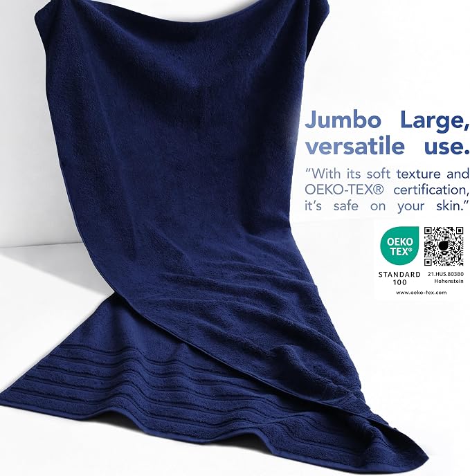 American Soft Linen 100% Cotton Luxury Turkish Towels, 35x70 XL Bath Sheet | Soft Absorbent Quick Dry OEKO Tex Standard 100 Certificated Durable Machine Washable Premium Hotel Quality