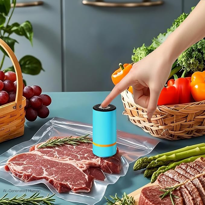 Reusable Sous Vide Bags 53Pcs BPA-Free, Ideal for Freshness Preservation, 45 Zipper Bags, 3 Seal Clips ＆ 5 Cooking Clips, Heat-Resistant & Leakproof (10x11in)