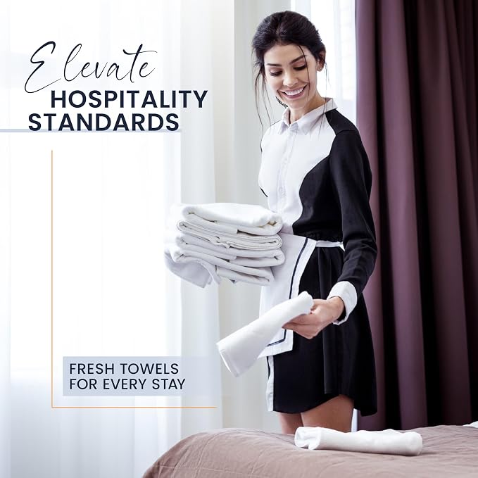 belem Bulk Salon Towel -120 Hand Towels Bulk(16x27) - 10 Dozen Wholesale Economy Massage Towels - Light Weight & Quick Dry Bulk Hand Towels – Ideal for Spa, Pool, Hair & Gym Towels(010602)