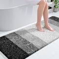 OLANLY Bathroom Runner Rugs Mat 59x24, Extra Soft Absorbent Microfiber Bath Rugs, Rubber Backing, Quick Dry, Washable Long Bath Mats for Bathroom Floor, Tub and Shower, Home Decor Accessories, Black