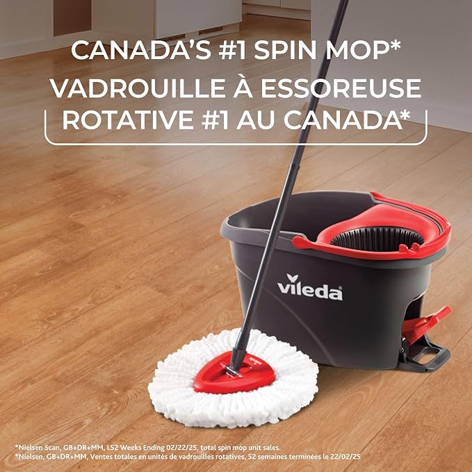 Vileda EasyWring Microfibre Spin Mop & Bucket Floor Cleaning System