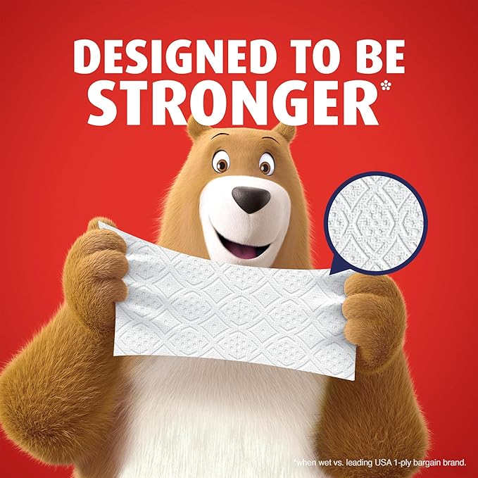 Charmin Ultra Strong Toilet Paper Mega Rolls, 4" x 3-15/16", White, 220 Sheets Per Roll, Pack Of 18 Mega Rolls