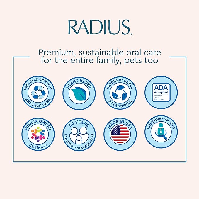 RADIUS Flex Brush with Soft Bristles Toothbrush BPA Free & ADA Accepted Designed to Improve Gum Health & Reduce Issues - Right Hand - Yellow/White - Pack of 1