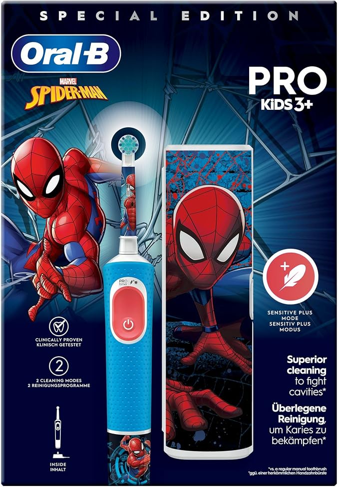 lahfatforever313 Oral-B Vitality Pro 103 Kids Spiderman mit Reiseetui