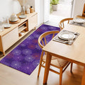 Hallway Runner Rug 2'x6', Purple Halloween Washable Bathroom Area Rugs for Kitchen Bedroom Laundry, Red Black White Net Halloween Non Slip Door Mat Indoor Entrance Floor Throw Bedsides Carpet
