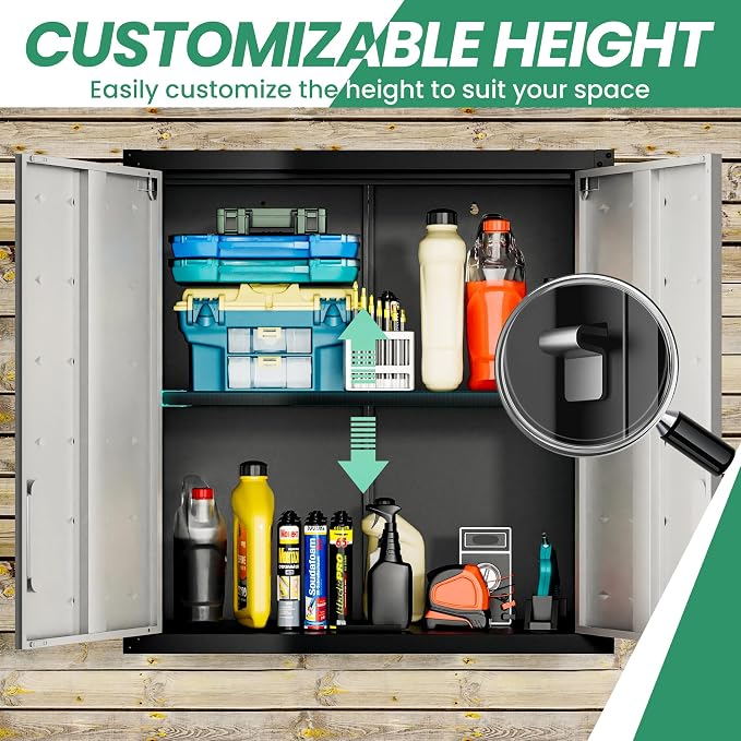 10-Piece Heavy Duty Steel Garage Cabinet System