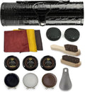 Stone and Clark Leather Shoe Shine Kit - 13 PCS Shoe Polish Kit for Complete Leather Boot Care, Compact & Travel Friendly