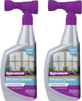 Rejuvenate Window Cleaner, 32 Ounces, Non-Toxic Outdoor Window Cleaner With Hose-End Adapter Quickly Removes Dirt For A Spot- And Streak-Free Shine, 2 Pack
