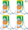 Scrubbing Bubbles Toilet Bowl Brush and Holder with Cleaner Refill Pads, Fresh Brush Toilet Wand Starter Kit, Cleans Limescale & Fights Odors, Citrus Scent, 1 Wand + 4 Refills + 1 Stand (Pack of 4)