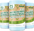Microfiber Cleaning Cloths Roll, 225 Pack Tear Away Microfiber Towels Roll, 12" x 12" Lint Free Rags, Reusable Cleaning Cloths, Washable, Scratch Free,Ultra Absorbent Dish Rags(Blue)