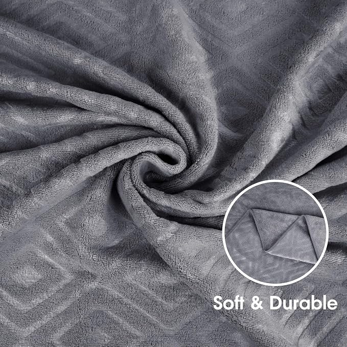 JML Microfiber Bath Towels, Pack of 4, 30" x 60", Grey | Oversized, Soft, Super Absorbent,Fast Drying, Perfect for Shower, Sauna,Gym, Fitness, Yoga