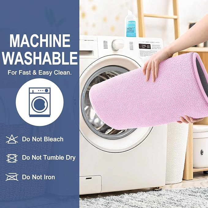 OLANLY Thick Memory Foam Small Bathroom Rug 24x16, Absorbent Bath Mat, Pink | Soft Quick Dry Bath Mat Rugs, Non-Slip, Machine Washable Mat for Bathroom Floor, Tub and Shower, Home Decor Accessories