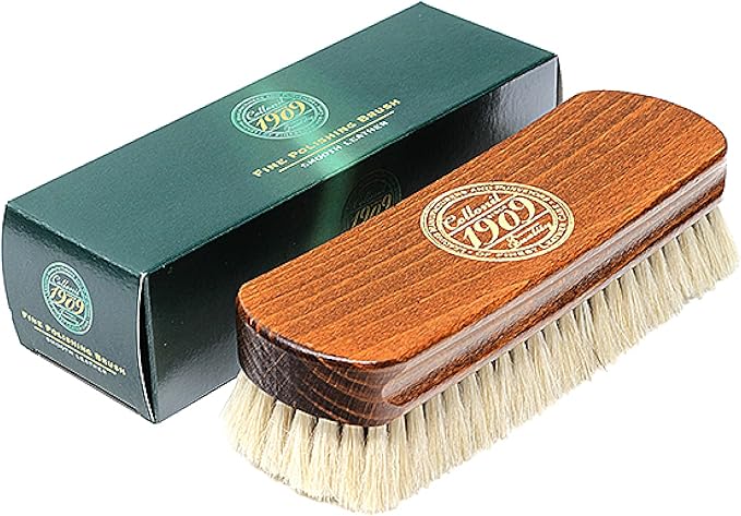 Collonil 1909 Goats Hair Polishing Brush–Fine, Soft Bristles for Delicate Leathers