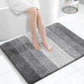 OLANLY Large Bathroom Rugs Mat 40x32, Extra Soft Absorbent Microfiber Bath Rugs, Rubber Backing, Quick Dry, Machine Washable Bath Mats for Bathroom Floor, Tub and Shower, Home Decor Accessories, Grey