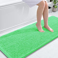 OLANLY Bathroom Runner Rugs 59x24, Soft Absorbent Chenille Bath Rugs, Rubber Backing Quick Dry, Machine Washable Long Bath Mats for Bathroom Floor, Tub and Shower, Home Decor Accessories, Mint Green
