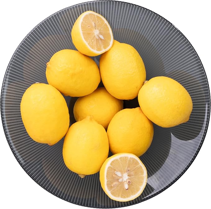 Tapered Glass Decorative Bowl (Gray), 9.8 Inches Handblown Striped Design Glass Bowl with Rust Resistant Metal Base,Decorative Fruit Bowl for Home Decor,Table Centerpiece,Kitchen Island,Dining Decor