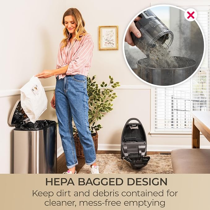 Kenmore Elite Ultra Plush 700 Series Bagged Canister Vacuum | 2-Motor System, Powerful Suction, HEPA Filter, Pet PowerMate for Pet Hair, Thick Carpet, Hard Floors, Stairs and More