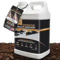 DOMINATOR Mulch Anchor 2.5 Gallons - Mulch Glue and Pea Gravel Stabilizer, Ready to Use Spray, Lasts up to 2 Years, Fast-Dry, Non-Toxic, Strong Mulch Glue for Landscapes