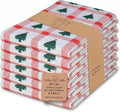 Urban Villa Kitchen Towel Cotton Dish Towel 20”x30” (Set of 6) Christmas Tree