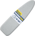 Ironing Board Cover and Pad for Standard Size 15" x 54", Sliver | Aluminum Coating, Thick Scorch & Stain Resistant Padding, Heavy Duty Iron Board Cover with Elastic Edge, Adjustable Fastener