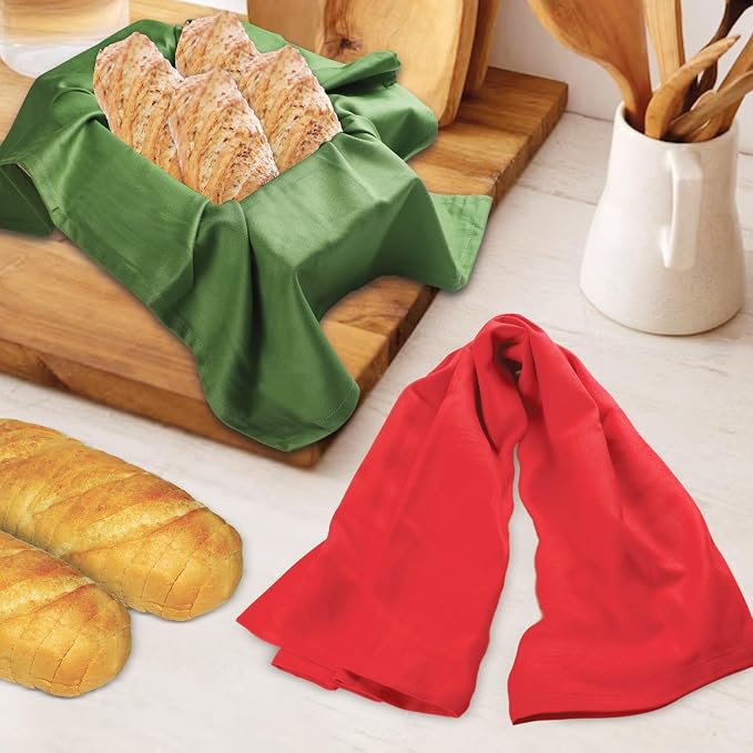 Urban Villa Kitchen Towels Cotton Dish Towels 20”x30” (Set of 12) Multi