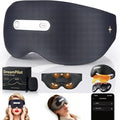 AI Smart Sleep Mask Aid Machine, Sleep Eye Mask with Sleep Monitoring, APP Control, White Noise & Meditation Music, 3D Breathable Light Blocking Eye Cover for Travel, Home, Office Naps (Black)