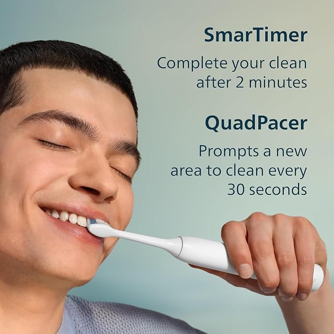 Philips Sonicare DailyClean 1100 Rechargeable Electric Power Toothbrush, White, HX3411/04