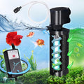 TARARIUM 20-75Gal U-V Aquarium Filter for Fish Turtle Tank, Auto-Timer Bulb | Bio Sponge+U-V Internal Filter, Clear Green Water, Green Killing, Aeration, Deodorize, Salt & Freshwater Crystal Clear,211GPH