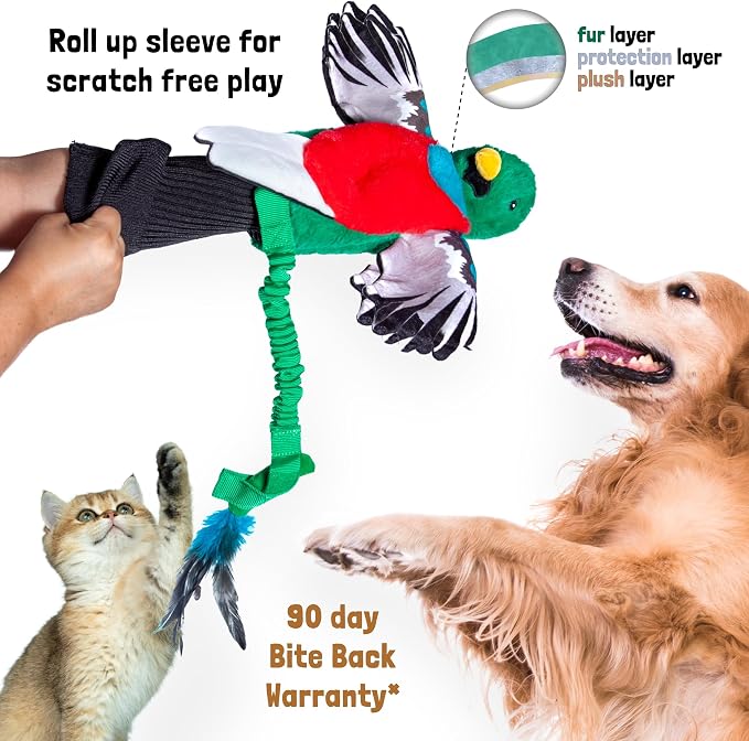 Milunova Pupr Pals Dog Wrestling Toy Puppet with Tough Padding for Safe Interactive Play, Protection to Stop Puppy Kitten Biting Hands; for Boredom-Busting Training and Exercise