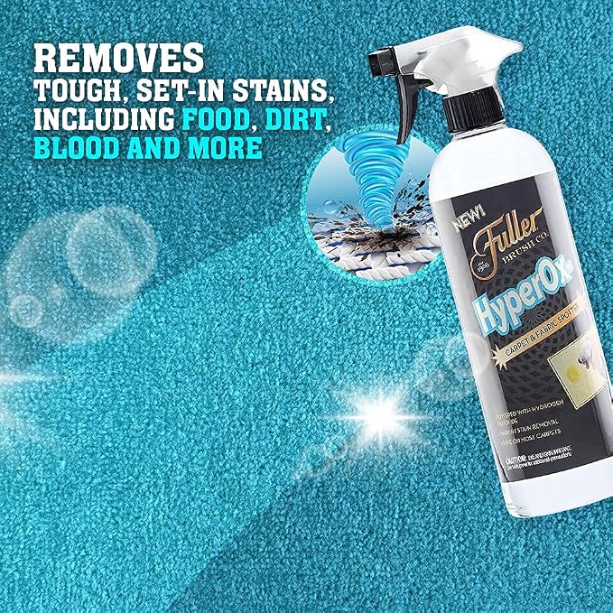 Fuller Brush Stain & Spot Remover Kit with HyperOx Cleaner and Brush
