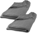 GILDEN TREE Waffle Bath Sheet Quick Dry Towel, Thin Luxury Bath Towels, 40x80 Large Bath Towels 2 Pack Bath Sheets, Modern Style (Slate)
