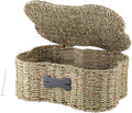 Morezi Personalized Dog Toy Basket bin Box with lid Bone Shape Designed Great for organizing pet Dogs Cats chew Toys leashes Clothing in Living Room Area playroom Closet Shelf Gift Basket