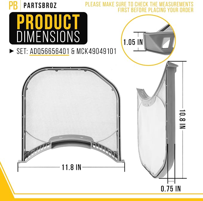 Dryer Lint Filter & Screen Housing for LG DLGX4271V