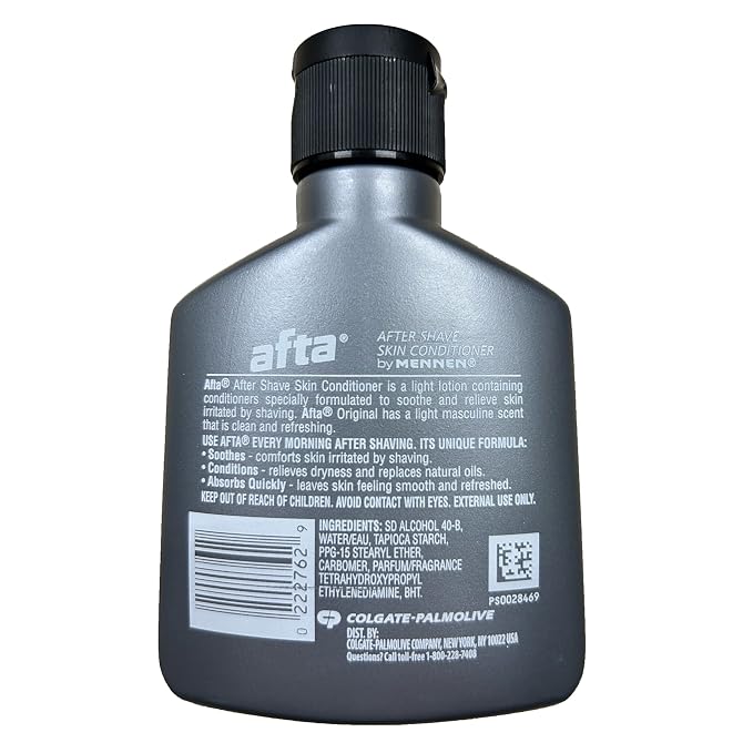 AFTA Shave Lotion with Skin Conditioners, Pre-Electric by Mennen, Original, Not Greasy, Oil Free, 3 FL OZ - 10 Pack
