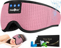 MUSICOZY Sleep Headphones, Bluetooth 5.4 Sleep Mask Headband Headphones Sleeping Eye Mask, Wireless Music Earbuds Earphones with HD Stereo Speakers for Side Sleepers, Cool Gadgets Unique Gift