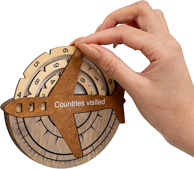 Enjoy The Wood 3D Wooden World Map Wall Art - Large Travel Map with Pins for Art Decor - Decorative Map of the World for Home, Office - Travel Wall Art Housewarming Gift Idea (Travel Tracker, Pins, Unframed)