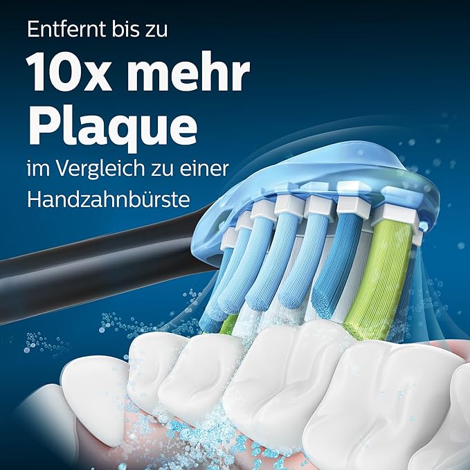 Philips Sonicare Premium Plaque Defence BrushSync Enabled Replacement brush Heads, 4pk Black - HX9044/33