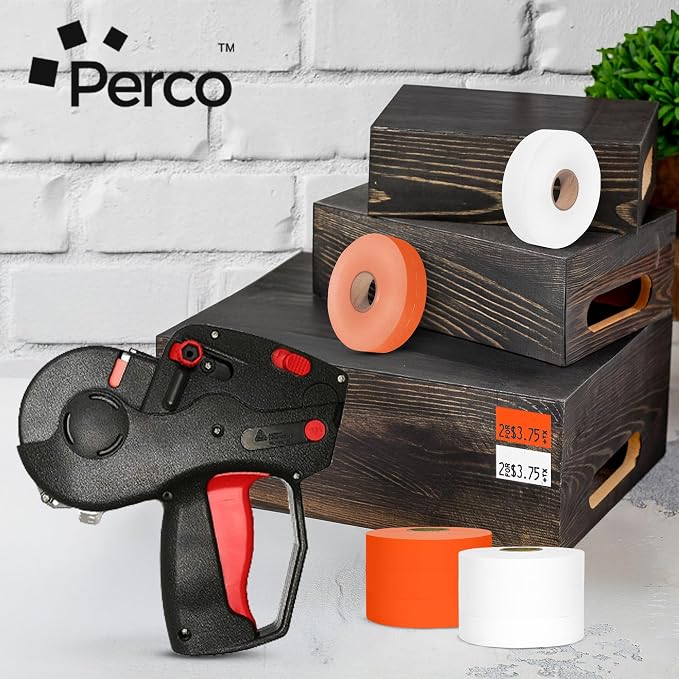 Pricing Labels for Monarch 1131 White and Fluorescent Red - 1 White & Red Sleeve - 40,000 Labels w/ 16 Rolls Value Combo Pack, 2 Sleeves - Made in USA