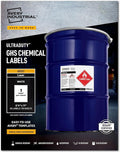 Avery UltraDuty GHS Chemical Labels for Laser Printers, Waterproof, UV Resistant, 8.5 x 11, 50 Pack (60501)