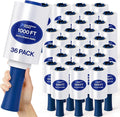 International Plastics Co. 5" Plastic Stretch Film Wrap with Rotating Handle 1000 feet 500% Stretch Ability (36 Pack, 5" Spinning Handles)