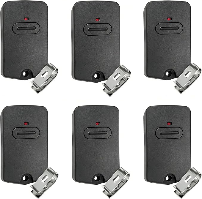 RB741 for Mighty Mule Gate Opener Remote, 318MHZ (6 Pack) | 9 Dip FM135 Gate Transmitter for MM371W MM572W etc. Compatible with GTO Gate Clicker Garage Door Entry Controller